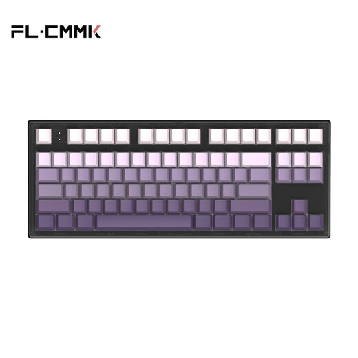 腹灵MK870Pro 87键黑曜石黑莓侧刻机械键盘三模黑曜石蓝牙有线无线蓝牙客制化电脑游戏办公 三模黑曜石-暗香 KTT青轴