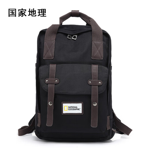 National Geographic Backpack Student Computer Bag Large Capacity Couple Waterproof Travel Outdoor Fashion School Bag Khaki