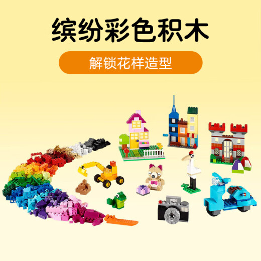 LEGO building blocks 10698 large building blocks assembly box 4 years old + small particles boys and girls children's toys birthday gift