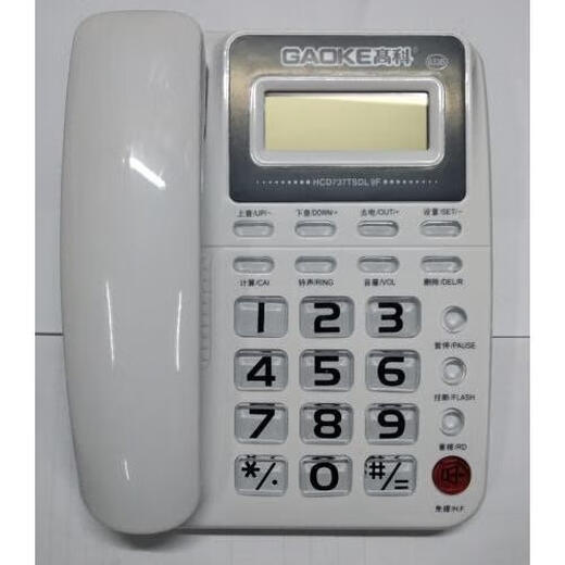 高科（GAOKE）高科GAOKE原装高科电话机 633B /807/829普通办公座机  大字键 双 高科829白色