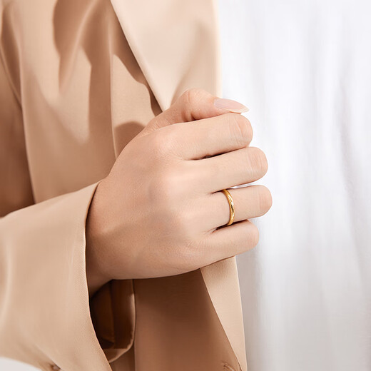 Saturday Fortune (ZLF) 18K gold diamond ring for men and women, generous temperament, proposal, wedding ring, sweet love T No. 19 men's ring