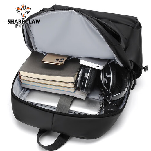 Sapakara Brand Casual Rucksack Herrenreisen große Kapazität Computer Rucksack Einfacher Oxford -Stoffschule Schoolbag Elegant Grey 30x15x45 cm
