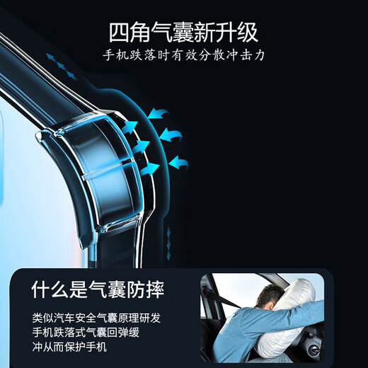 尘卡 适用荣耀畅玩60Plus手机壳ALT-AN00全包镜头软壳5G新款气囊防摔外壳透明硅胶保护套超薄简约男女 手机壳 新升级保护镜头四角气囊硅胶软壳