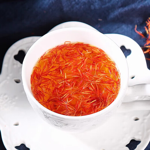 Beijing Tongrentang Xinjiang Saffron Flowers, Grass, Saffron Flowers, Mugwort Leaf Foot Soaked Special Chinese Herbal Materials Bulk Saffron Soak Xinjiang Saffron 500g