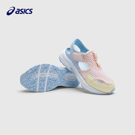ASICS亚瑟士童鞋2025年春夏新款凉鞋缓冲耐磨透气舒适运动鞋凉鞋 702-浅粉/蓝 35