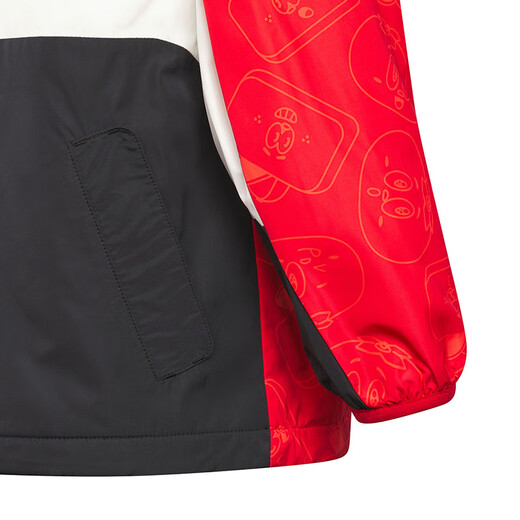 Adidas (adidas) Ropa para niños Chaqueta con capucha para niños con aterciopelio Año nuevo para niños Año Nuevo y caquiadores y chaqueta de bloqueo de color ruyi JF3879 JF3879 110cm