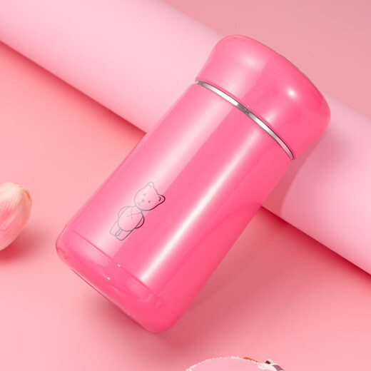 Xino Ms. Thermos Cup Girls Cute High-Looking Big Belly Cup Small Portable Cup Exquisite Water Cup Chinese Red 220ml Gift Box Default