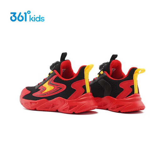 361 Children's Shoes Children's Running Shoes Four Seasons Boys and Girls 3-14 Years Old Boost Technology Knob Running Shoes New Year Red 30
