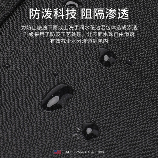 TFO 北美系列旅行证件包 多功能斜挎挂护照卡夹收纳包 黑色 21.5*16CM