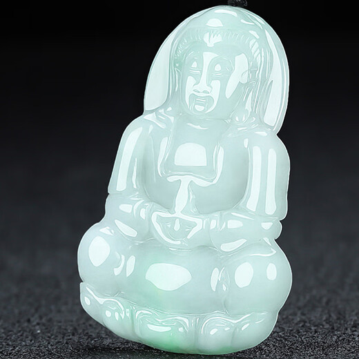 陛玉A货翡翠观音吊坠男士玉坠附鉴定证书