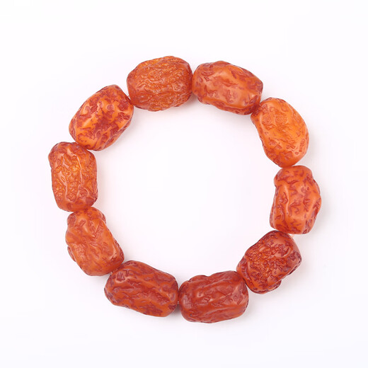 Fat Donglai's same style natural raw amber raw stone bracelet natural raw beeswax bracelet raw mine old beeswax for men