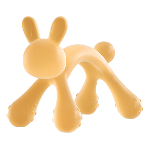 Xin'andai baby teether, nano silver teether, anti-eating hand artifact, teething stick, baby silicone toy, boilable, nanosilver antibacterial, rabbit teether + anti-lost chain