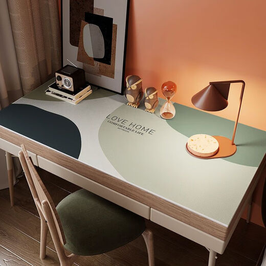 Xinlin desk mat ins style desk tablecloth pvc waterproof and oil-proof student study desk mat dressing table desktop protection mat Nishang Liuying Yiwijing 60x140CM good-looking, easy to use and easy to care for