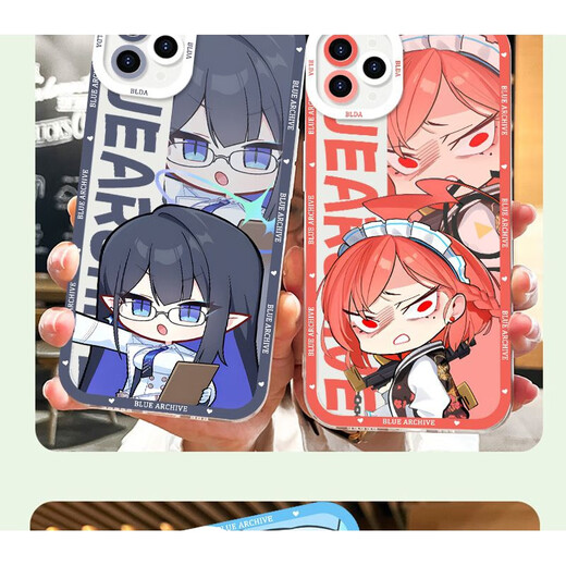 Xiaomi (MI) Blue Archives Q Version transparentes Mobilfunkkoffer ist für Apple und Huawei Vivoiqooneo9oppoa97 Xiaomi 14 Angel Eye-Q16862 Chunzi- [Apple-Modell-spezifisches Modell zum Kundendienst geschickt]