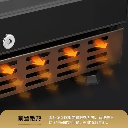 Vinocave red wine cabinet constant temperature wine cabinet moisturizing large capacity double-door embedded home living room white wine grape glass cold storage ultra-thin model can be customized JC-900H full shelf - 600L