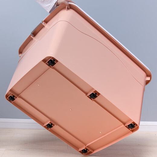 Chenzhi Shangpin Storage Box Extra Large Plastic Box for Household Products Wholesale Storage Box Clothes Storage Box Dormitory Thickened Organizing Box Crystal Blue 350# (Length 80* Width 59 Height 48cm)