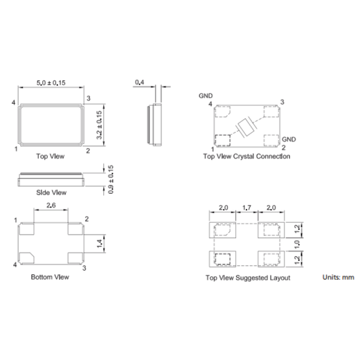 Lanshi passive quartz crystal resonator 24MHZ (50 pieces)