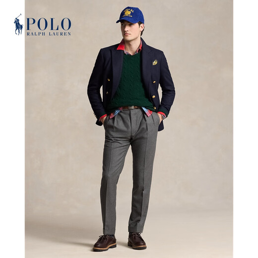Polo Ralph Lauren Men and Women Classic Standard Edition Cable Knitted Knitted Sweater RL15909 300-Green L