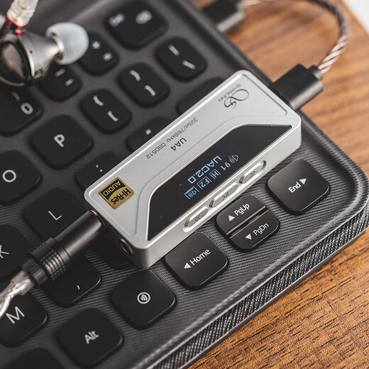 SHANLING UA4 small tail decoding amp HiFi audio amplifier sound quality Type-C mobile phone portable compact 4.4 balanced UA4 silver