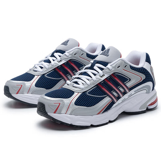 Adidas Casual Shoes Chaussures masculines 2025 Summer New Sports Chaussures Fashion Retro Papa Retrole Chaussures Dad Shock-Absorbing Wear-Running Shoes IG6227 Silver Blue Red 43