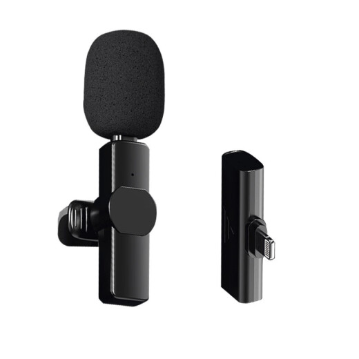 New wireless one-to-two lavalier microphone recording smart environment noise reduction Douyin Kuaishou self-media outdoor live broadcast ultra-clear radio ultra-long battery life multi-functional high-quality acoustic microphone K3Pro one-to-one [noise reduction + reverberation] Apple interface