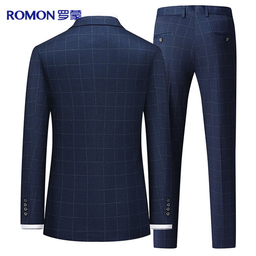 Luo Meng suit men's slim professional formal wear stretch suit suit business groom's suit wedding dress men's clothing