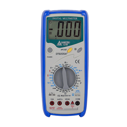 凌誉勋定制数字万用表 DT9205A+自动数显表DT9208A+机械保护交直流 DT9205L 机械保护