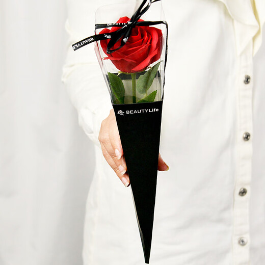 Yiran single red rose bouquet gift box birthday gift for girls eternal bouquet soap flower same city delivery to girlfriend and wife