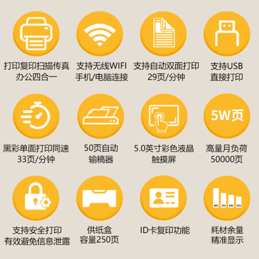 佳能mf655cdw mf752cdw彩色激光打印机一体机办公A4全自动双面打印复印扫描多功能手机无线四合一家用 MF752CDW 套餐二【加粉硒鼓1套+碳粉1套】