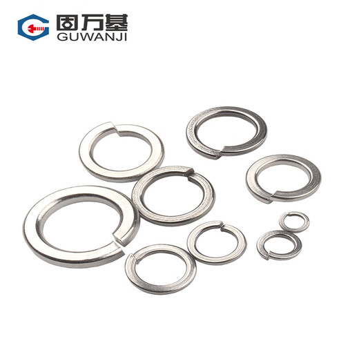 Guwanji Spring Washer GB/T 93 Stainless Steel Spring Washer Opening Washer National Standard 304 Stainless Steel M6 1000 pcs/pack