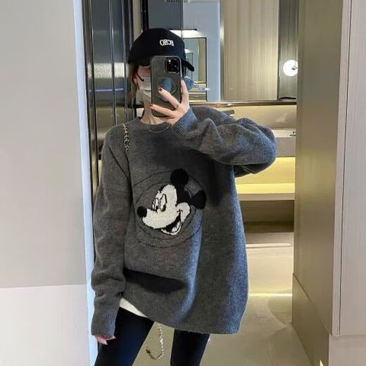 Direction simple Dongguan Dalang Pullage de style lazy de longueur lâche pour les femmes 2024 Hiver Nouvel Version coréenne Pilor d'épaississement de Donald Donald Donald Y9855 S
