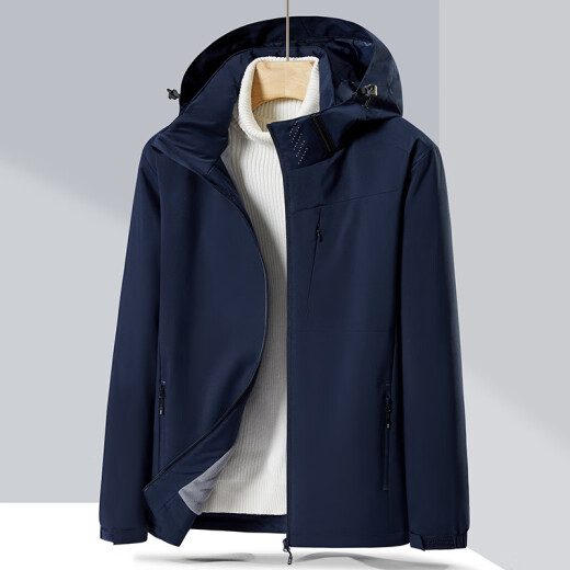 Burlemon Outdoor Travel Jacket Einschichtige Männer und Frauen Windbrecher Windbrecher plus Samt Herbst und Winterjacke Bergsteigerin Sportswear 9930s Zip Fen-Women XL