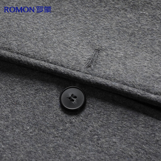 Lomon Woolen Coat Men's Mid-Length Windbreaker Men's Autumn and Winter Youth Casual Woolen Coat Top Thickened Jacket