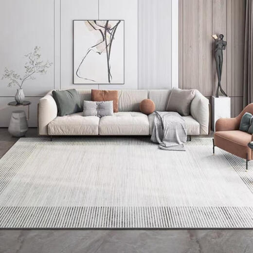 Qimian crystal velvet living room carpet, stain-resistant, non-slip and easy to care for, Xiyan, modern and simple, 160*230cm