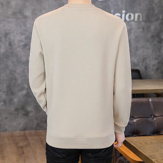 Playboy sweatshirt men's 2025 autumn new round neck pullover men's youth fashion brand autumn and winter long-sleeved T-shirt trendy tops black 3XL recommended 150-170Jin Jin equals 0.5 kg