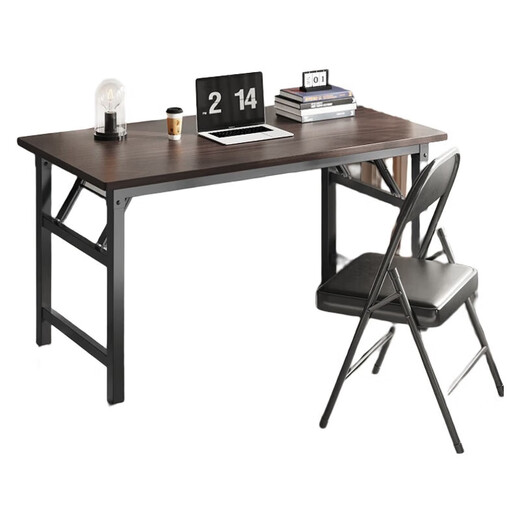 Shunzhe folding table computer table home student student desk office training interview long table outdoor stall table double beam-80*40*75CM single table