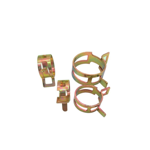 Xiaocai Q673 elastischer Klemme Stahlgürtel Reifen Feder Feder Stahl Klemme Handklemmschlauch Wasserrohr Rohrrohrschlauch Mangan Stahl Klemme D8 (10 Stücke)