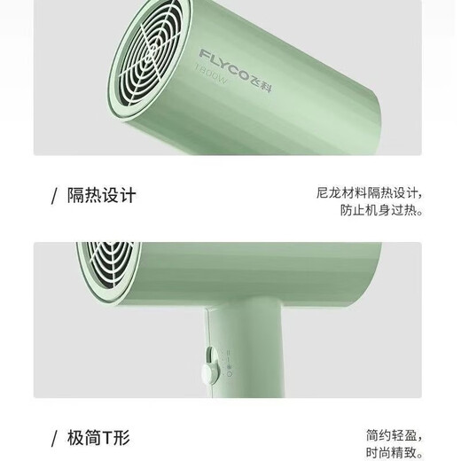 飞科（FLYCO）吹风机家用大功率负离子护发恒温速干FH6296便携宿舍学生用冷热风过热保护大风力电吹风筒配集风嘴 飞科吹风机FH6296+置物支架