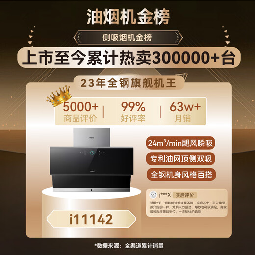 Vatti Offizielle Subvention von 20% Range Hood Official Top Side Range Hood entspricht dem Haushaltsfrequenz -Umbau I11142 Rauchherde mit 5,0 kW mit 5,0 kW einstellbar 73B nicht