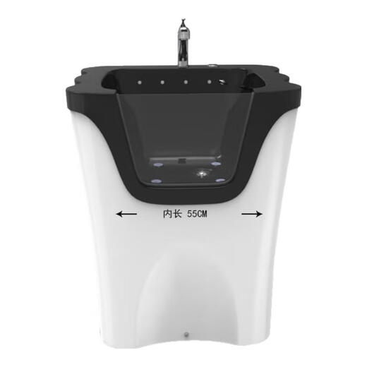 Pet spa bath massage pool milk bath machine equipment large and small cat and dog washing basins for beauty stores 750 empty tank + hardware bubble lights black and white dimensions shown in the picture