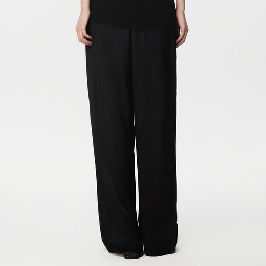 Jiangnan Buyi (JNBY) Sommer -Frauen -Freizeithose Einfache Pendelbreite Beine hohe Taillenfehlertemperament 5o5e15250 001/Ben Black S