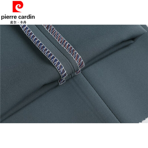 Pier Cardin autumn and winter thick elastic middle-aged and elderly men's trousers high waist deep men's trousers casual pants loose straight dad's trousers 9221 light gray size 32 size waist 2 feet 5=83CM