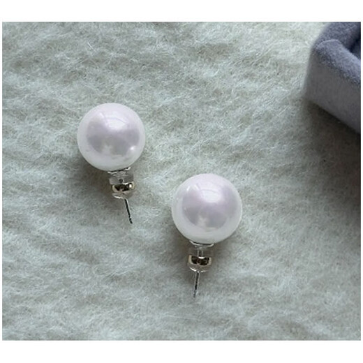 Meliades s925 shell pearl earrings, temperament, fashionable and popular colorful earrings, silver earrings, gifts for girls and girlfriends, colorful shell pearl silver earrings 14MM