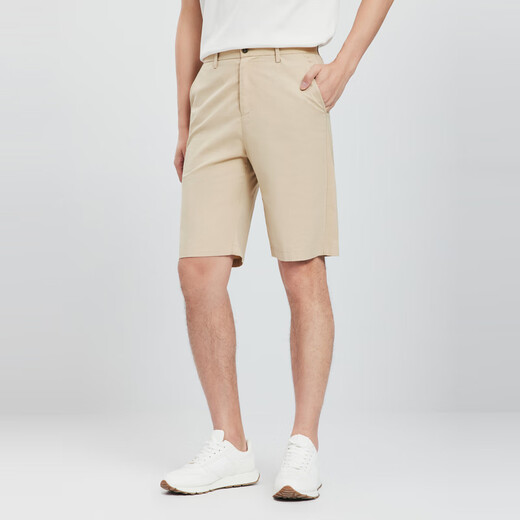 Sept shorts occasionnels de loup [coton froid, cool instantané] NOUVEAU SUMBRE SUMBRÉE de pantalons masculins minces et confortables 701 (kaki) 34 A
