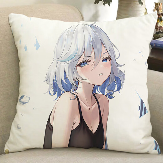 Chuangjingyi Select Funina Pillow Peripheral Pillow Original God Water God Funina God of Justice Doll Doll Second Dimension Birthday 12 35x35cm Mini_Skin-Friendly Baby Velvet