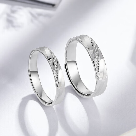 Liuguifu Jewelry PT950 Platinum Ring Surround Platinum Ring Couple Style PT0100031 Men's Ring 5.55g