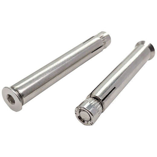 RSRDDY 20 pcs for countersunk head hexagonal internal expansion screws, flat head internal expansion bolts M6M8M10 201 stainless steel, 8*100 punched 12mm, 20 pcs