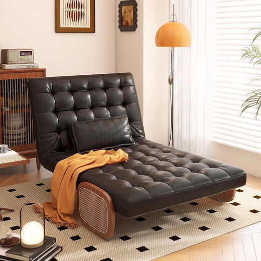 Canapé-lit complet pliable à double usage à usage à usage multi-fonction étude de salon petit appartement chaise de loisirs en bois massif simple 1,5 mètre canapé 1 mètre