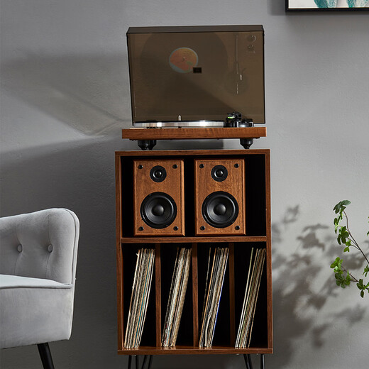 ARKROCKET Cassini CASINI retro Bluetooth vinyl record player professional-grade LP film gramophone split type with audio moving magnetic needle machine birthday gift ornament walnut color Cassini + Setio cabinet walnut color