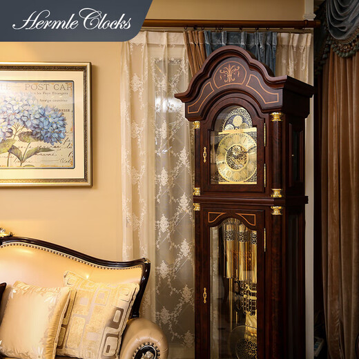 Hermle Clocks赫姆勒时钟落地钟机械钟德国原装进口机芯木质轻奢MF009-031171